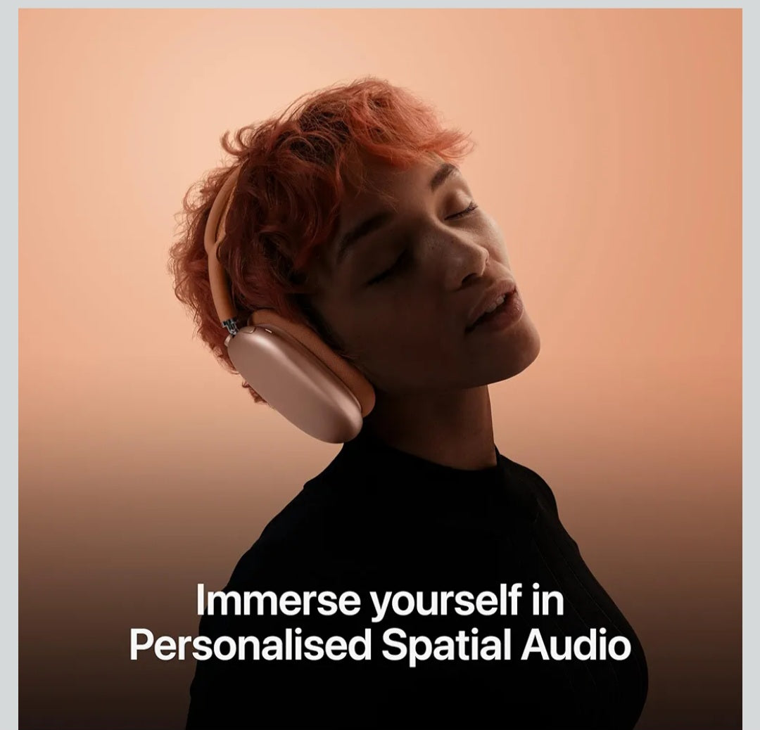 Apple AirPods Max Wireless Over-Ear Headphones, Pro-Level Active Noise Cancellation- Blue